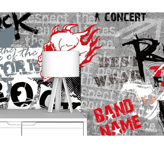 Фотообои лофт "Rock стена" 300x190 ШxВ ООО Первое ателье pw95056-3