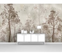 Фотообои лес в тумане "Туманный утренний лес" 400x250 ШxВ ООО Первое ателье pw95275-4