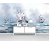 Фотообои море "Парусники в открытом море" 400x250 ШxВ ООО Первое ателье pw94966-4