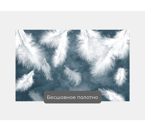 Фотообои перья лофт "Пушистые перья на темно-сером фоне" 160x100 ШxВ ООО Первое ателье pw140477-1