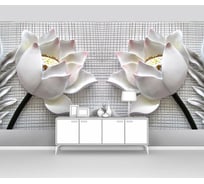 Фотообои абстракции цветы "Лотосы керамические" 145x100 ШxВ ООО Первое ателье pw95162-1