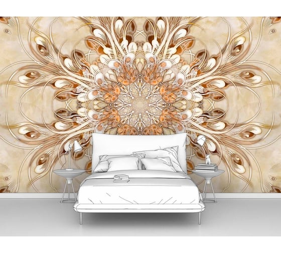 Фотообои абстракции "Оригинальный узор" 400x255 ШxВ ООО Первое ателье pw95571-4