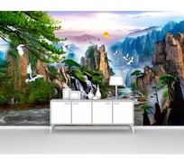 Фотообои природа "Горы и водопады" 400x250 ШxВ ООО Первое ателье pw95341-4