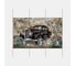 Фотообои машина лофт "Ретро автомобиль на фоне граффити" 300x190 ШxВ ООО Первое ателье pw94953-3 9