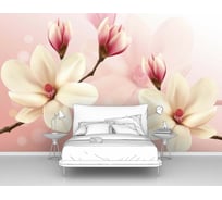 Фотообои цветы сакура "Цветки сакуры" 400x250 ШxВ ООО Первое ателье pw95598-4