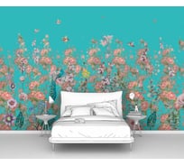 Фотообои "Птицы, цветы и розы" 150x100 ШxВ ООО Первое ателье pw72098-1