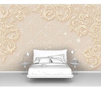 Фотообои "Завитки на бежевом фоне" 300x200 ШxВ ООО Первое ателье pw96014-3