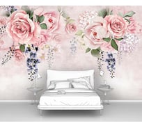 Фотообои розы цветы "Орнамент из букетов роз" 400x265 ШxВ ООО Первое ателье pw95693-4