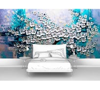 Фотообои "Цветущее дерево написанное маслом" 300x150 ШxВ ООО Первое ателье pw96184-3