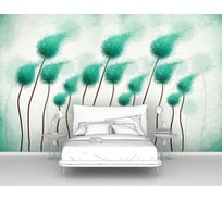 Фотообои 3d абстракции цветы "Бутоны-шары на ветру" 160x100 ШxВ ООО Первое ателье pw96674-1