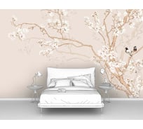 Фотообои япония "Японские птички на ветке" 400x250 ШxВ ООО Первое ателье pw96104-4