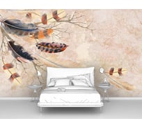 Фотообои перья "Листопад из перьев" 400x250 ШxВ ООО Первое ателье pw96638-4