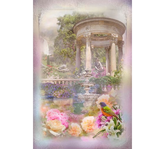 Фотообои абстракции "Композиция Птица в саду" 200x300 ШxВ ООО Первое ателье pw70323-2 1