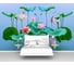 Фотообои 3d абстракции цветы "Лотосы над водой" 155x100 ШxВ ООО Первое ателье pw96705-1 1