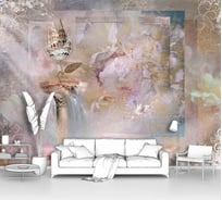 Фотообои абстракции "Абстрактная фреска с железным цветком" 135x100 ШxВ ООО Первое ателье pw28724-1