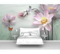 Фотообои цветы "Лотосы с очертаниями" 300x185 ШxВ ООО Первое ателье pw96383-3