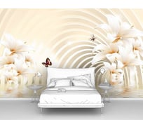 Фотообои 3d абстракции цветы "Бесконечная арка с лилиями" 300x190 ШxВ ООО Первое ателье pw96660-3