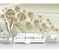 Фотообои 3d абстракции "Летящие драгоценные камни" 300x190 ШxВ ООО Первое ателье pw94457-3