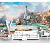 Фотообои море "Маяк на скалистом берегу" 300x210 ШxВ ООО Первое ателье pw78614-3