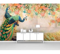 Фотообои птицы "Павлины на камне" 300x190 ШxВ ООО Первое ателье pw95343-3