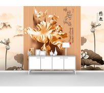 Фотообои цветы "Огромный цветок лотоса" 400x250 ШxВ ООО Первое ателье pw95147-4