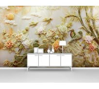 Фотообои "Нефритовые райские птички" 300x190 ШxВ ООО Первое ателье pw95292-3