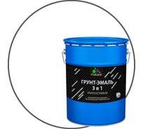Грунт-Эмаль MALARE 3 в 1 по ржавчине, полуматовая, белый, 20 кг 7930085244354
