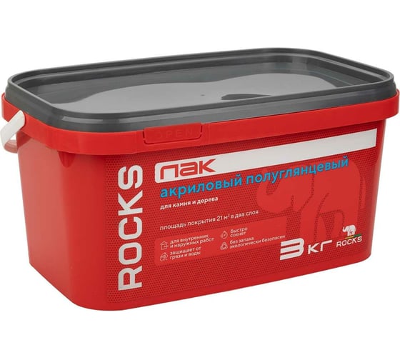 Лак акриловый для камня и дерева ROCKS 3 кг 038