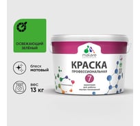 Краска для стен, потолков и обоев MALARE Евро 7, освежающий зеленый, 11,5 кг 2021760895000 КЕВРО7ОСЗМ1300