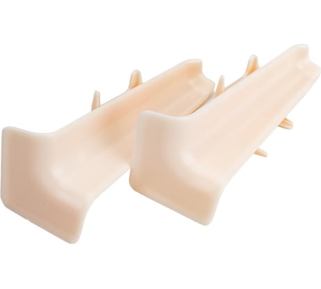 Внутренний угол для плинтуса DECONIKA (70 мм; 034 Свт слоновая кость 2 шт.) Д-П70-В-Ф2 034 СВТ СЛК