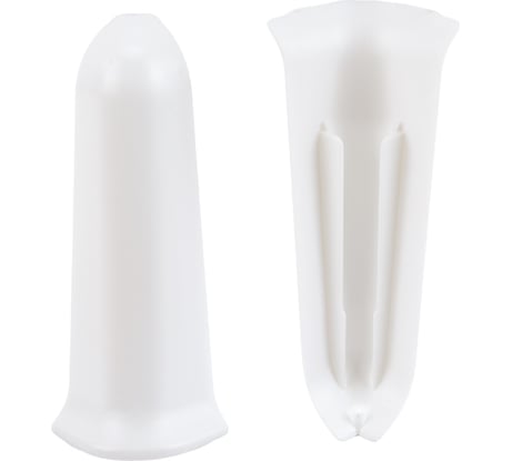 Наружный угол для плинтуса IDEAL Классик 85 мм, 001 белый К-П85-Нк-Ф2 001 БЕЛ