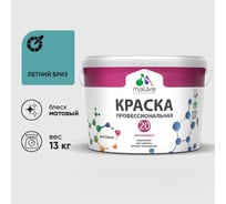 Краска MALARE Евро 20 для стен, потолков и обоев, летний бриз, 13 кг КЕВРО20ЛЕБМ1300
