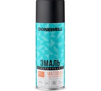 Эмаль универсальная акриловая DONEWELL RAL 9005 чёрная матовая DW-A9005M
