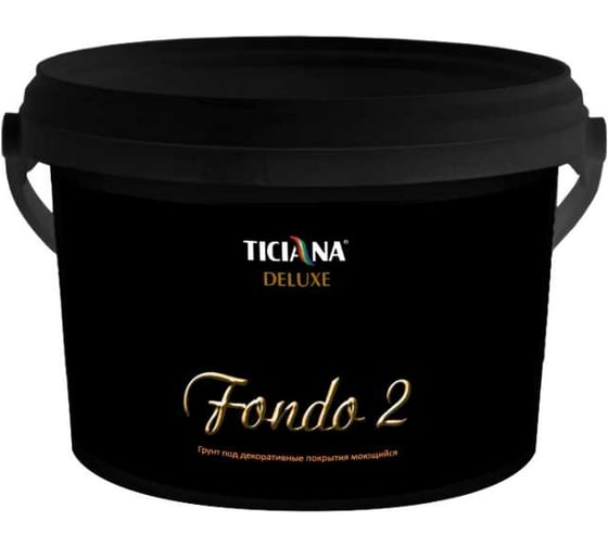 Грунт под декоративное покрытие Ticiana DeLuxe база А, моющийся, 0.9 л 4300008858