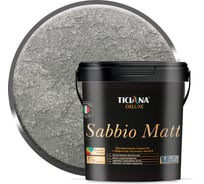 Декоративное покрытие Ticiana DeLuxe Sabbio Matt с эффектом песчаных вихрей, 0.9 л 4300004425