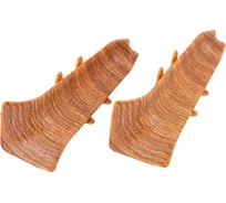 Внутренний угол для плинтуса IDEAL Классик 70 мм, 206 дуб коньячный К-П70-В-Ф2 206 дуб КНЧ 22386021