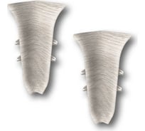 Внутренний угол для плинтуса IDEAL Классик 70 мм, 251 ясень К-П70-В-Ф2 251 ЯСН