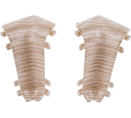 Внутренний угол для плинтуса IDEAL Классик 55 мм, 251 ясень К-П55-В-Ф2 251 ЯСН