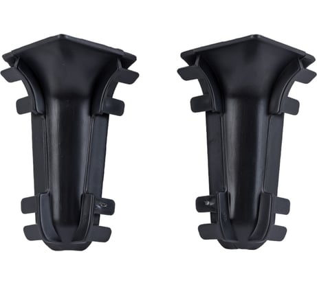 Внутренний угол для плинтуса IDEAL Классик 55 мм, 007 черный К-П55-В-Ф2 007 ЧЕР