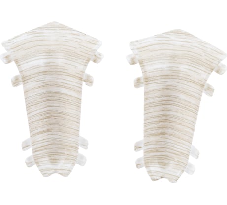 Внутренний угол для плинтуса IDEAL Классик 55 мм, 252 ясень белый К-П55-В-Ф2 252 ЯСН БЕЛ