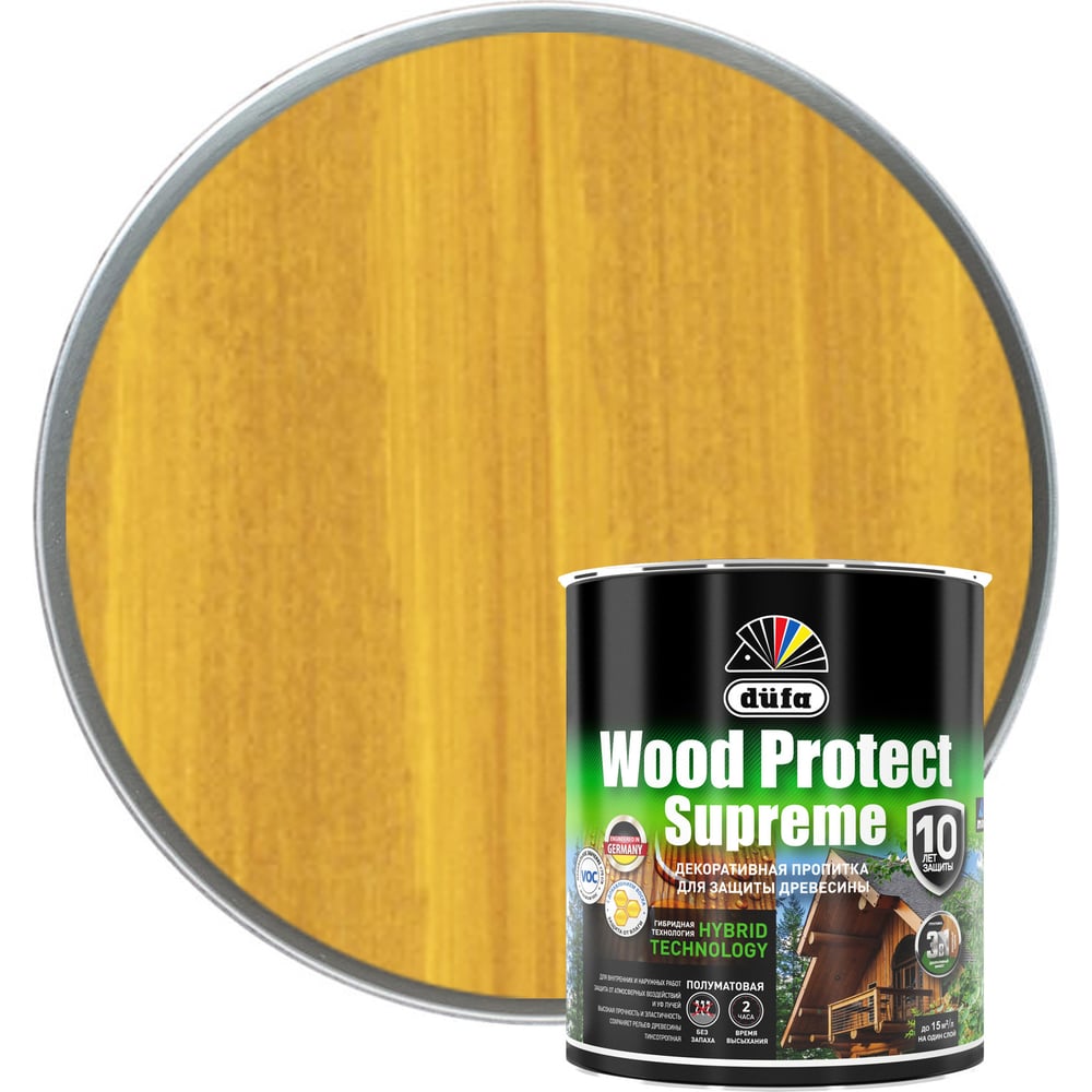 Пропитка Dufa WOOD PROTECT Supreme, горная сосна 0.75 л МП00-008387 ...