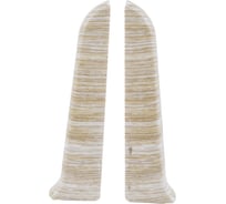 Торцевые заглушки для плинтуса IDEAL Классик 85 мм, 252 ясень белый К-П85-Тп-Ф1 252 ЯСН БЕЛ