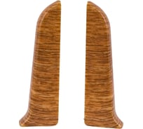 Торцевые заглушки для плинтуса IDEAL Классик 70 мм, 217 дуб темный К-П70-Тп-Ф1 217 дуб ТЕМ