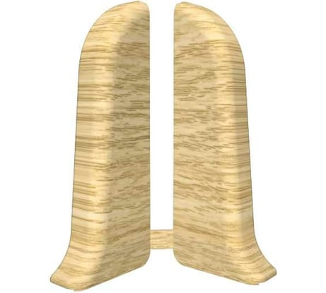 Торцевые заглушки для плинтуса IDEAL Классик 70 мм, 212 дуб светлый К-П70-Тп-Ф1 212 дуб СВТ