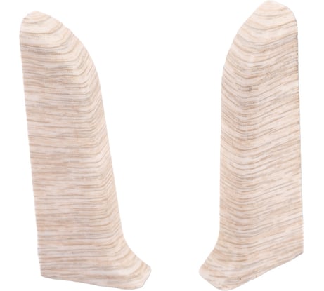 Торцевые заглушки для плинтуса IDEAL Классик 55 мм, 230 дуб айсберг К-П55-Тп-Ф1 230 дуб АЙС