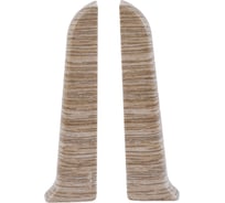 Торцевые заглушки для плинтуса IDEAL Классик 85 мм, 251 ясень К-П85-Тп-Ф1 251 ЯСН