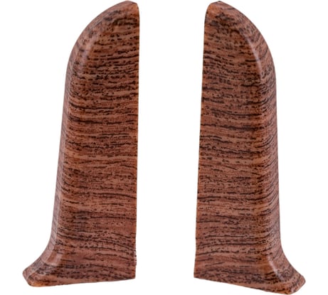 Торцевые заглушки для плинтуса IDEAL Классик 55 мм, 293 орех темный К-П55-Тп-Ф1 293 ОРХ ТЕМ