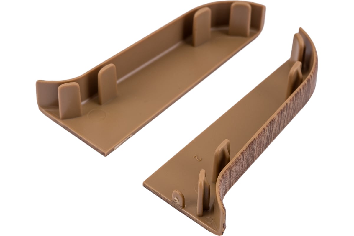 Торцевые заглушки для плинтуса IDEAL Классик 55 мм, 281 палисандр К-П55 ...