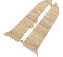 Торцевые заглушки для плинтуса IDEAL Классик 70 мм, 263 клен северный К-П70-Тп-Ф1 263 КЛН СЕВ