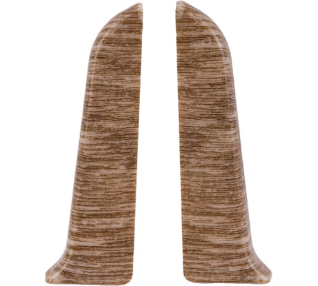 Торцевые заглушки для плинтуса IDEAL Классик 70 мм, 208 дуб мокко К-П70-Тп-Ф1 208 дуб МОК